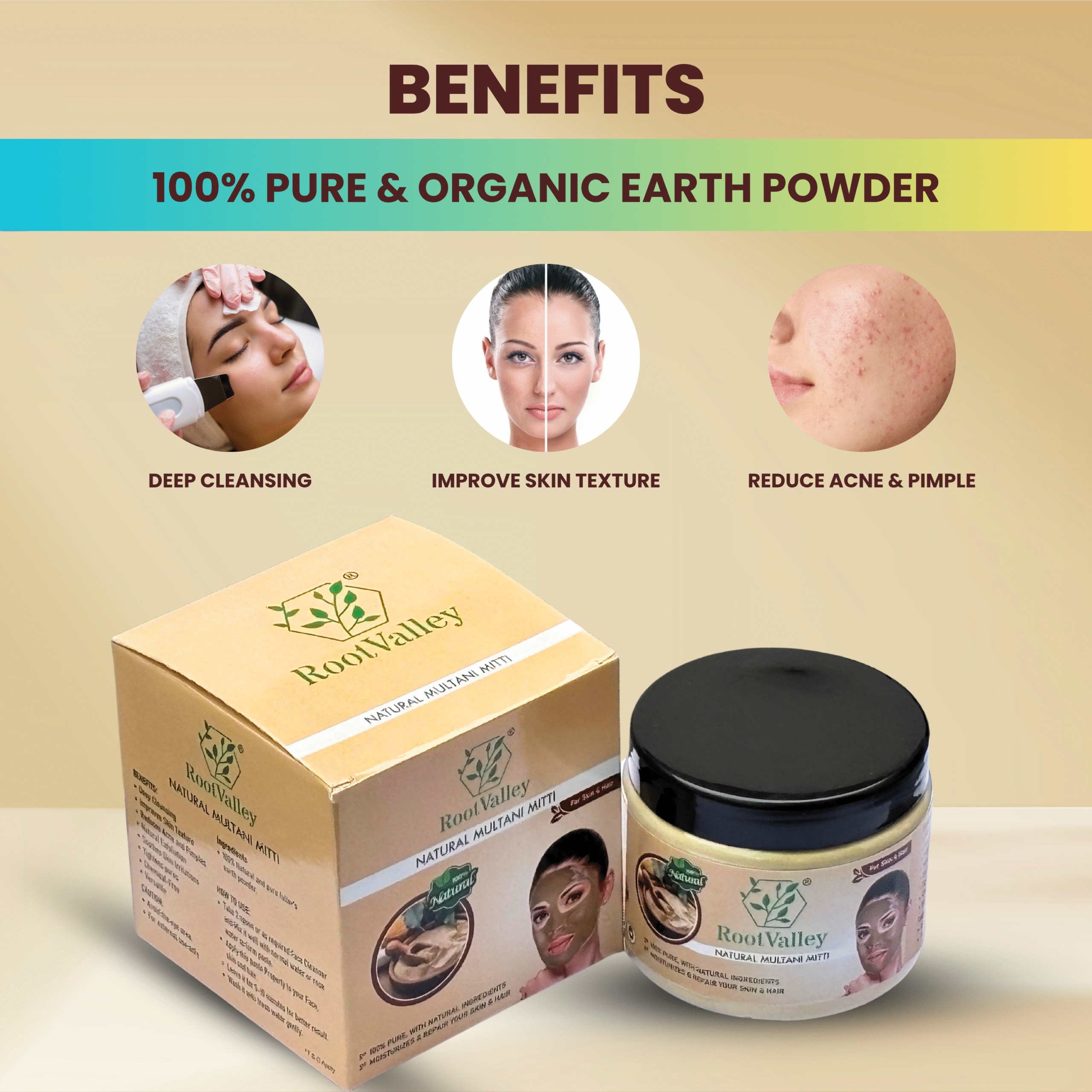 Fuller’s Earth Powder – Natural Multani Mitti - Image 3